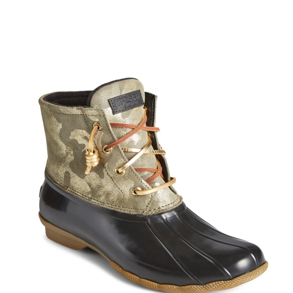 Sperry saltwater resistant Camo duck boot